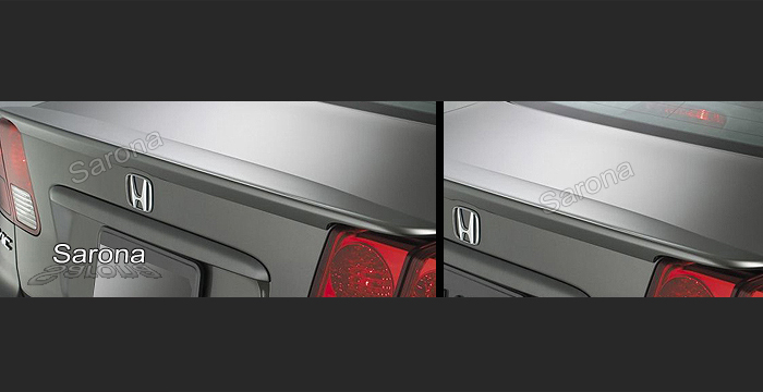 Custom Honda Civic Trunk Wing  Sedan (2001 - 2005) - $249.00 (Manufacturer Sarona, Part #HD-091-TW)